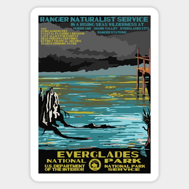 National Parks 2050: Everglades Sticker by HRothstein